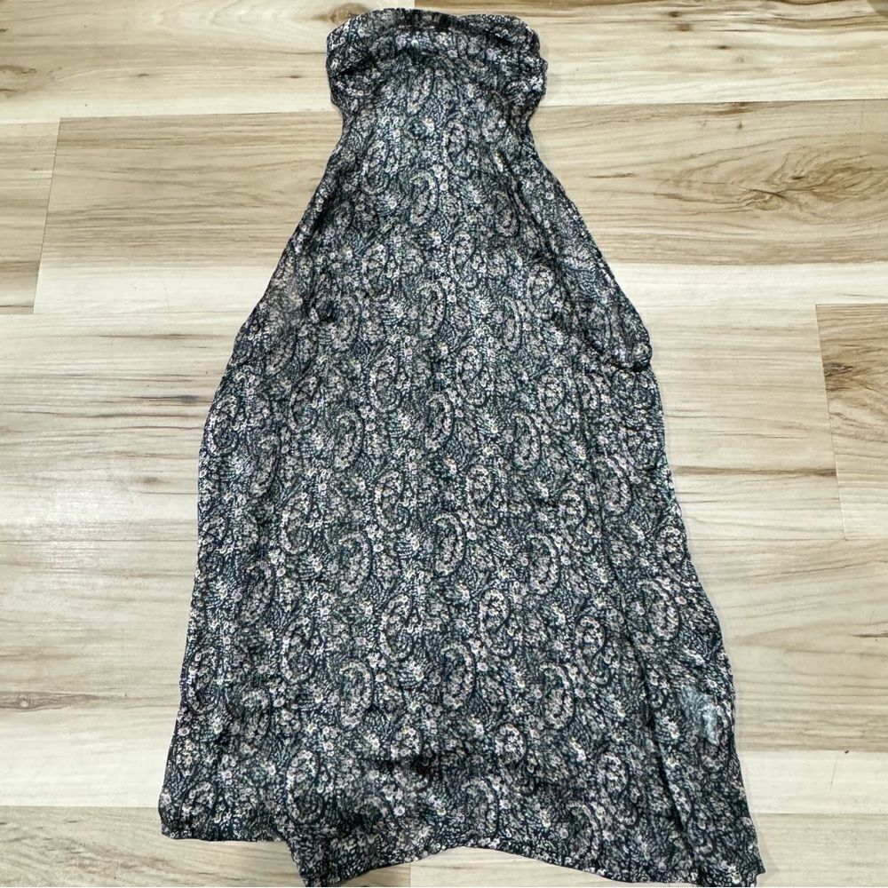 Elan Silky Floral Tie Halter Tank Top Women’s Medium